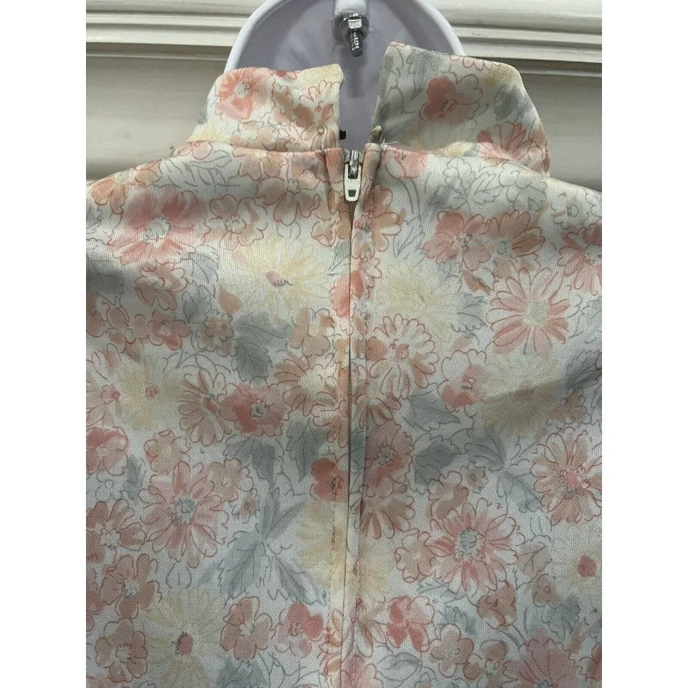 Vtg 70s 80s Liberty Floral Matching‎ Skirt & Top Sz M/L Pastel Cottagecore